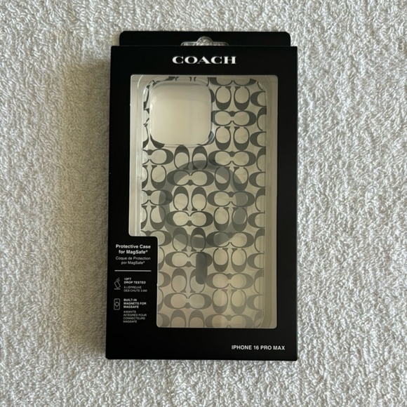 Coach Monogram Protective Case for iPhone 16 Pro Max With MagSafe NWT Sealed - Picture 1 of 9